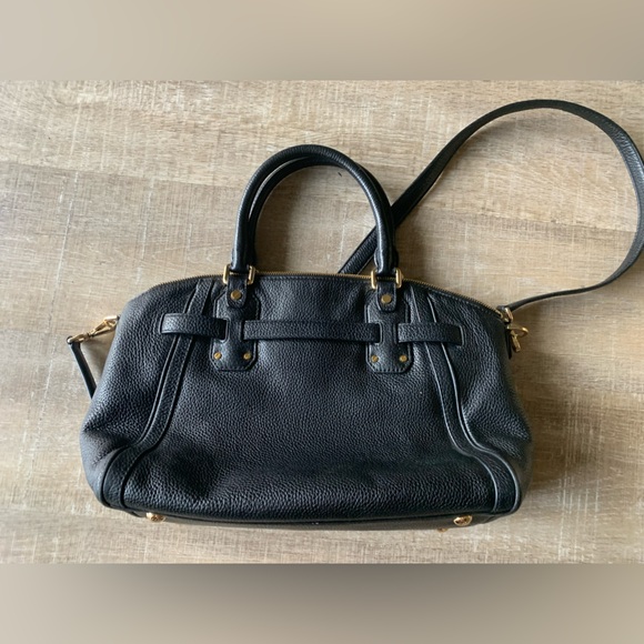 Michael Kors Hudson Black Pebbled Leather Shoulder Bag Purse EXCELLENT - Picture 16 of 16